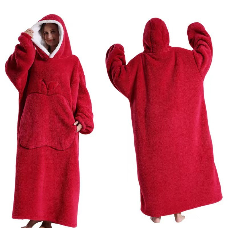 CozyCore Apple Robe Hoodie